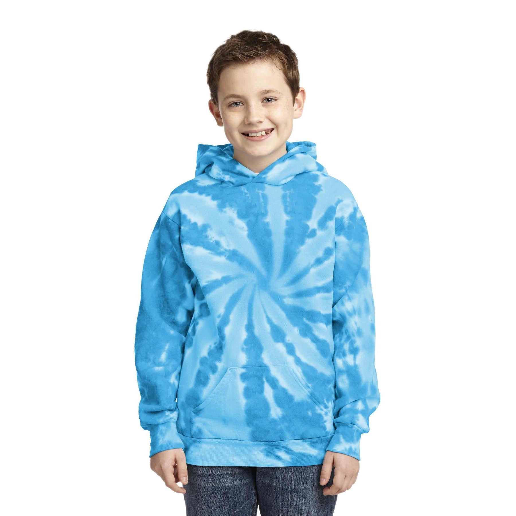 Port & Company-Port & Company® Youth Tie-Dye Pullover Hooded Sweatshirt. PC146Y-MedTech-9